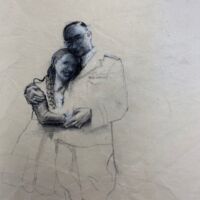 (30 x 40 cm.) mixed media