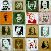 (60 x 60 cm.)  16 portraits
spray can