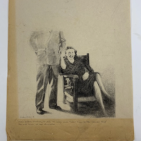 charcoal/conté (35 x 37 cm.)