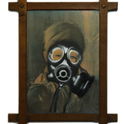 (56 x 75 cm.) spray can on reproduction